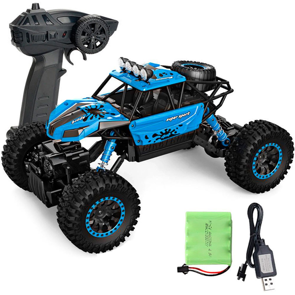 Carro Off Road Crawler 1 18 4x4 2.4 Ghz Automodelo Controle