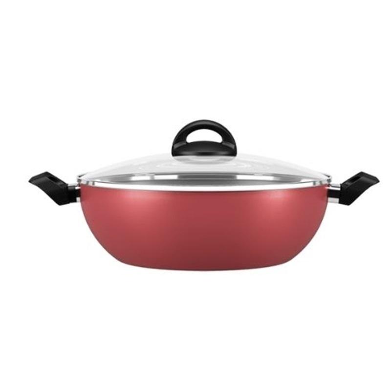 Wok Brinox Chilli C/Tampa e Alça 4,1Lt Cherry 7015/195