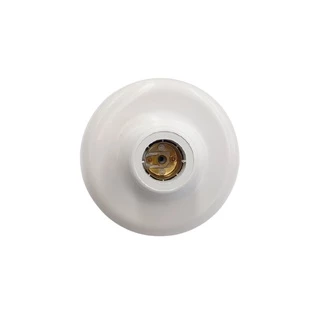 Plafon de sobrepor sem furos plafonier bocal E-27 branco redondo tomada lampada