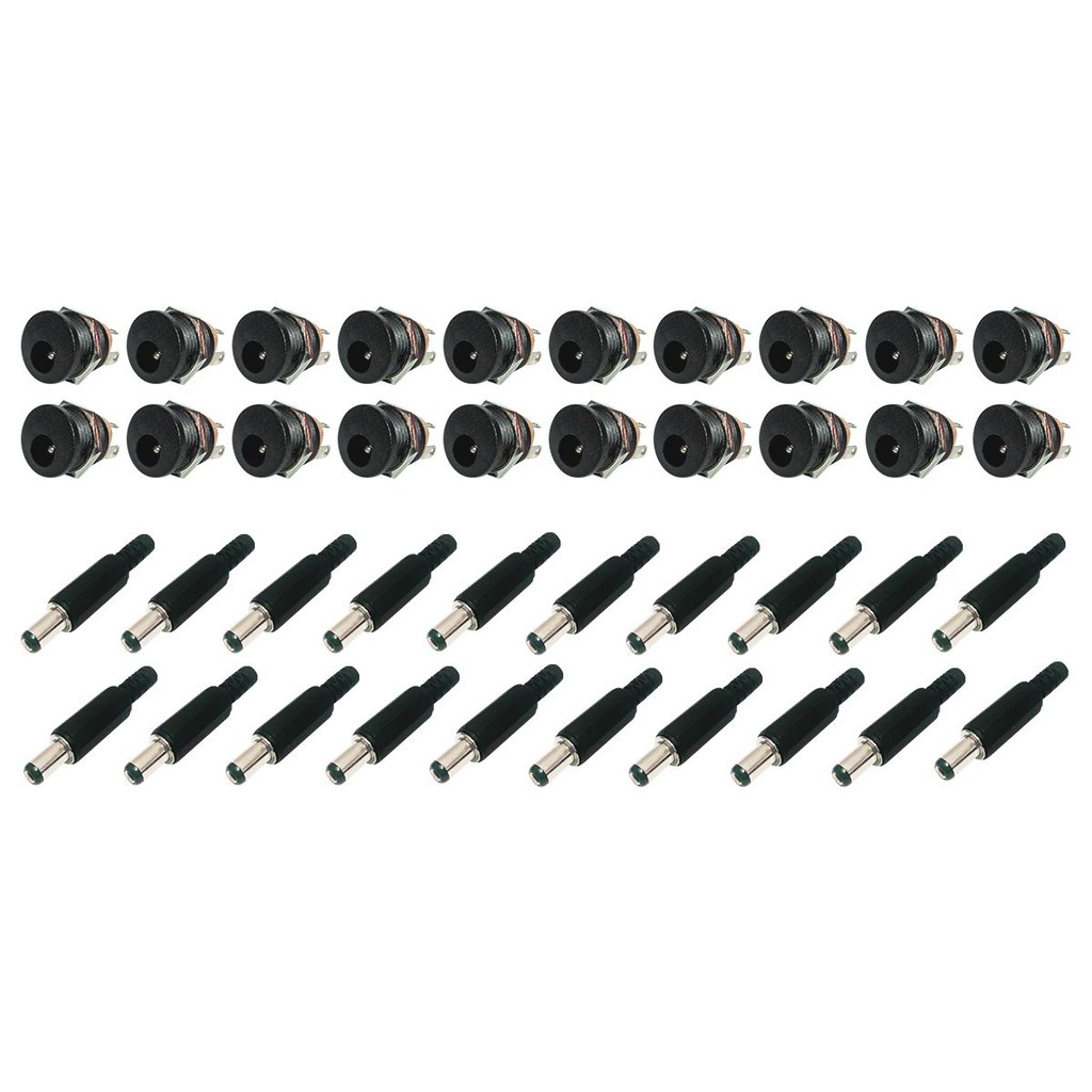 Kit 20 Unidades Conector Plug De Energia P4 Macho + 20 Unidades Plug ...