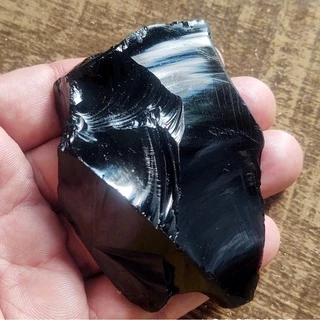 Obsidiana Negra Bruta Grande Cristal Natural Super Escudo Contra Energias Negativas