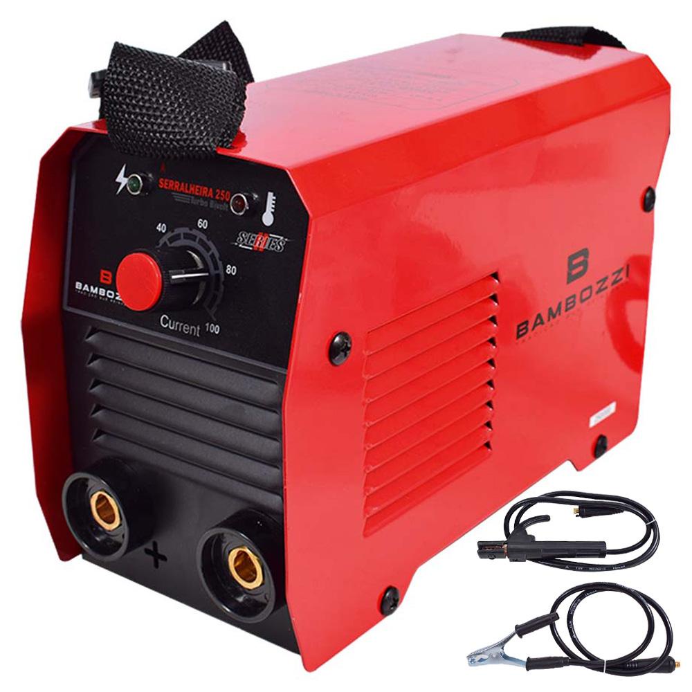 Imagem do produto Máquina de Solda Inversora Serralheira 250 Turbo Bivolt BAMBOZZI