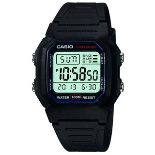 Relógio Casio W800 1a Série Prata Original Prova D`água 100 Mts