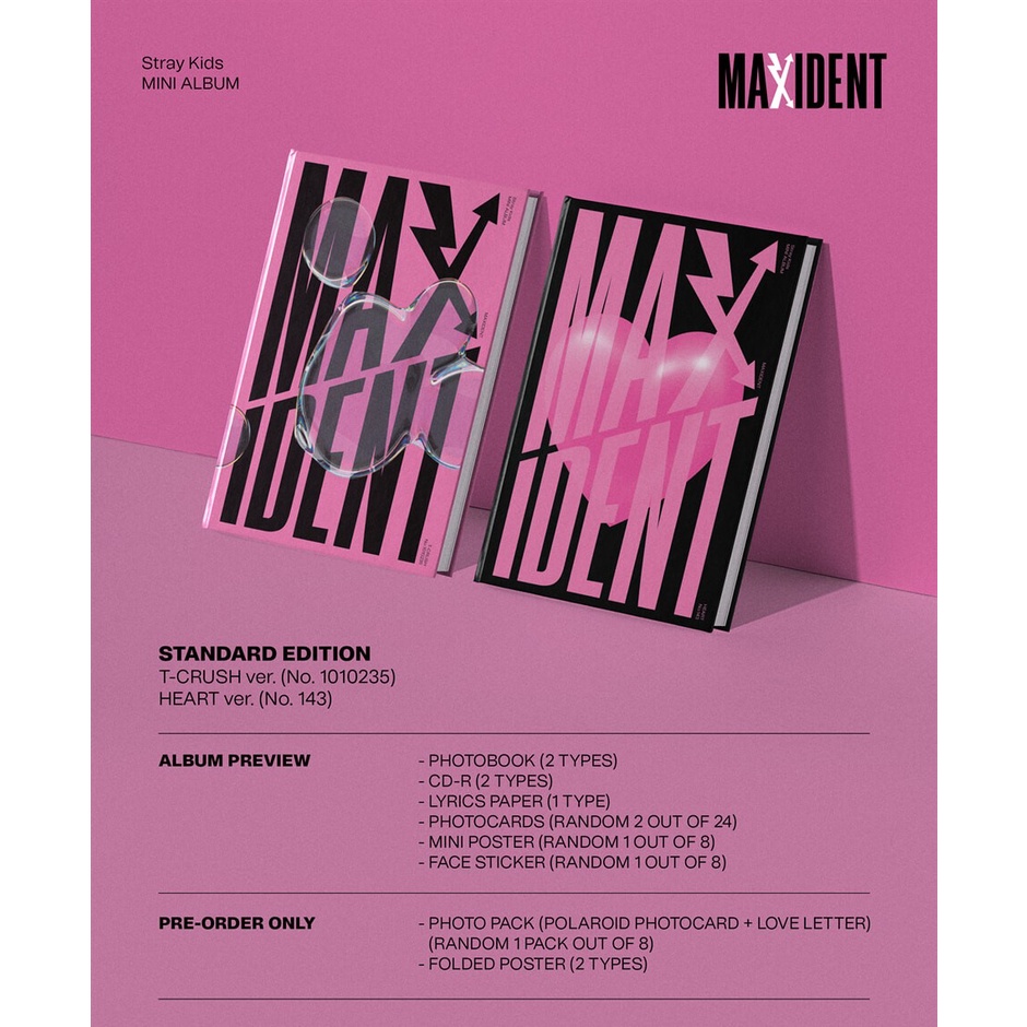 Stray Kids - MAXIDENT (Standard ver.) / MINI ALBUM | Shopee Brasil