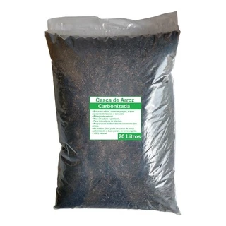 20 Litros Casca De Arroz Carbonizada Para Suculentas Cactos
