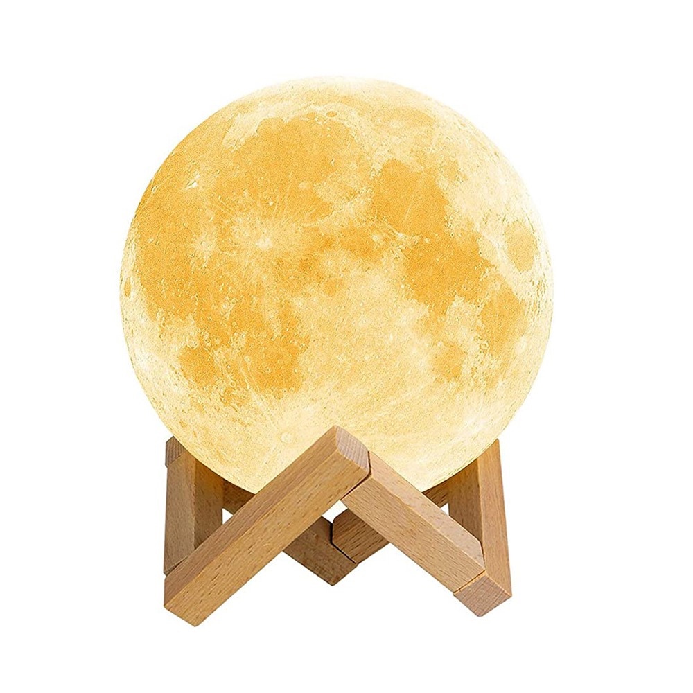 Umidificador luminária lua cheia- 3D 880ml-Abajur LED 3 Cores