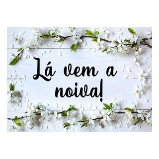 Plaquinha De Casamento Flores brancas Noiva Placa Entrada Cortejo Daminha Pajem Noivado