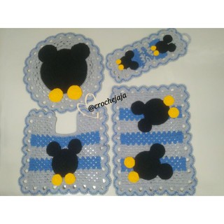 Tapete de Banheiro Mickey em Crochê Conjunto