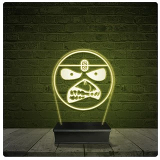 Led Luminária Acrílico Abajur - Eddie Iron Maiden 16
