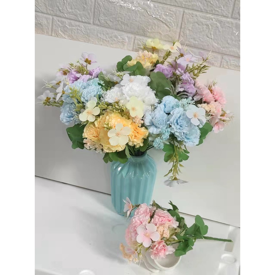 Cravo Artificial Buque Com 8 Flor P/ Decoração Casamento, Arranjos, Decorar Festas e casa MT1112-9