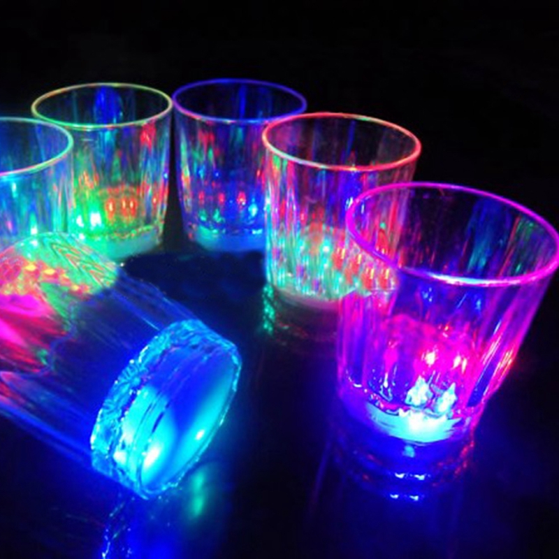 Mini LED Piscante de Plástico para Copo de Bebida / Vinho / LED Decorativo para Copo de Festa
