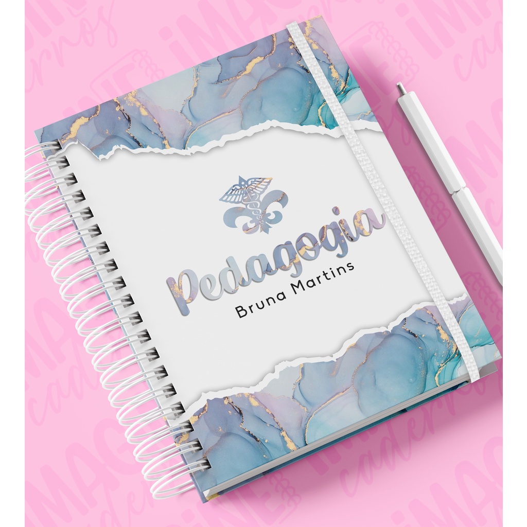 Caderno Personalizado Com Nome Pedagogia Shopee Brasil 5028