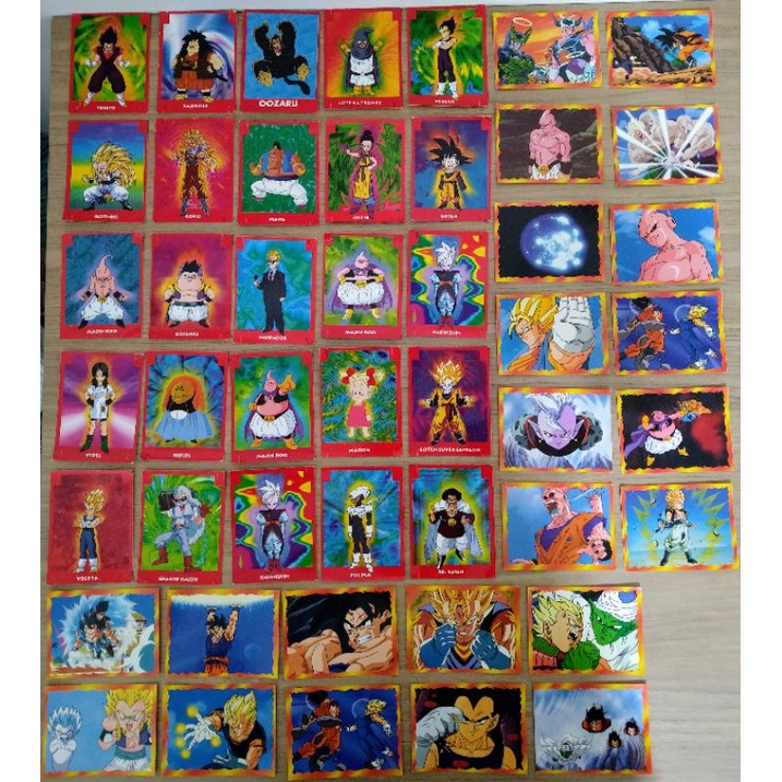 Dragon Ball Z lote c/ 47 Cards antigos nacionais