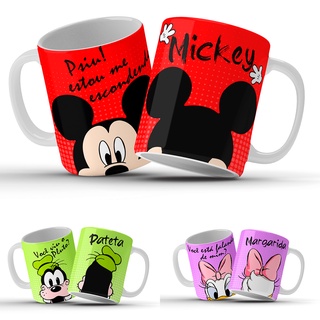 Caneca Infantil Turma do Mickey - Diversos Modelos - Cerâmica ou Polímero - 325ml