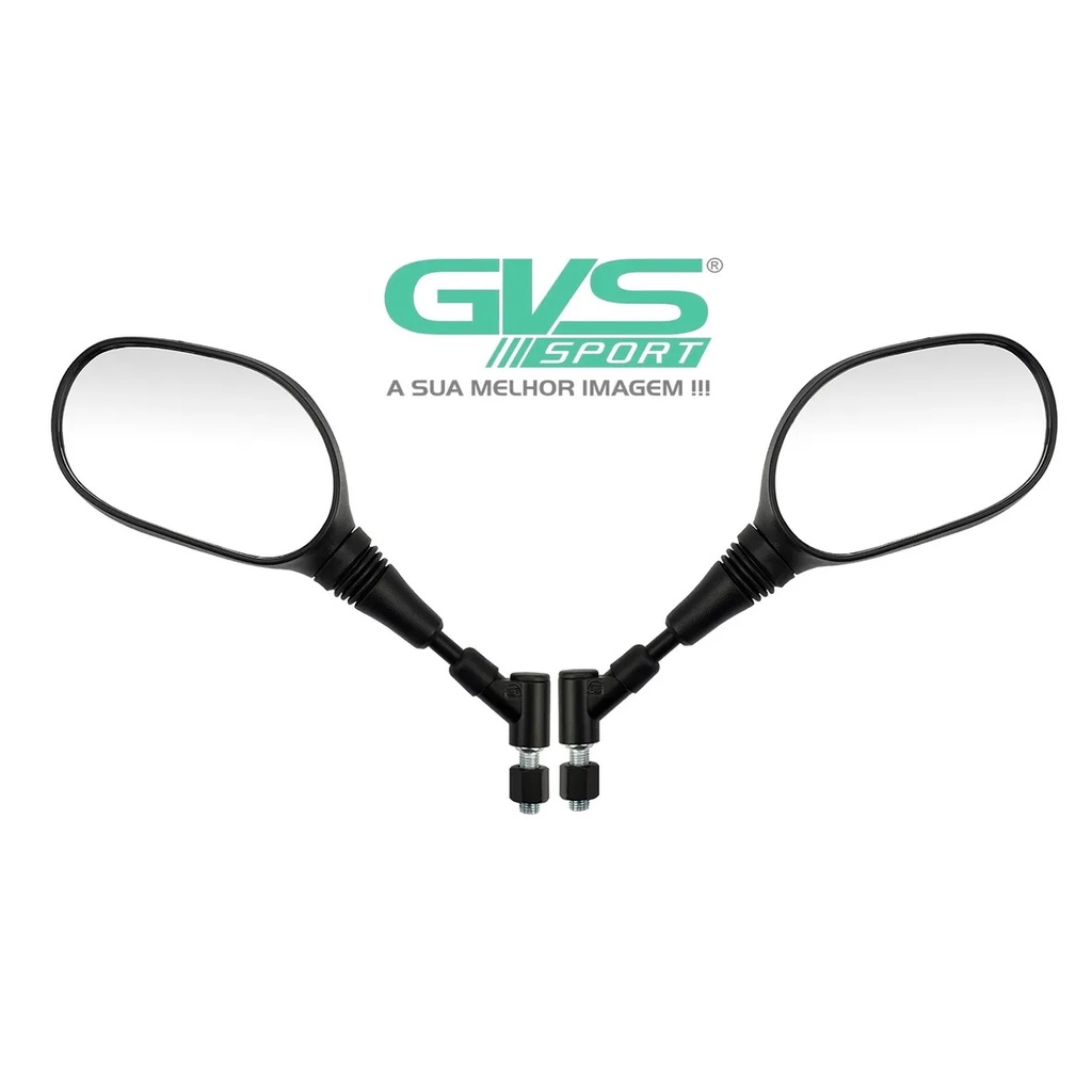 Retrovisor Gvs Xt 660 Lente Convexa Com Giro Par Rosca Yamaha