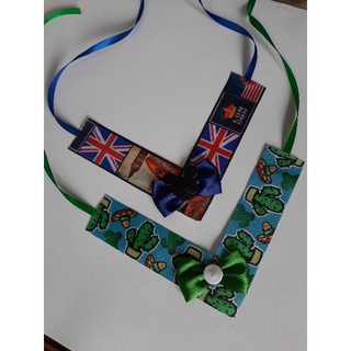 Combo 30 Colarinho gorgurão estampado para pet - Macho