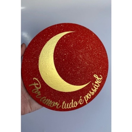 Quadro redondo de Cidade da lua crescente - CC Sarah J Maas | Shopee Brasil