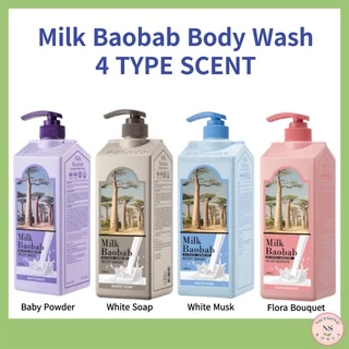 [Leite Baobab] Milk Body Wash 1000ml/500ml 4type Cheiro Da Coréia