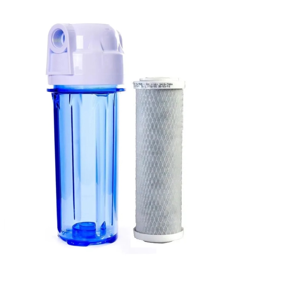 Filtro Cavalete Caixa Dágua Carvão Ativado Prata Coloidal