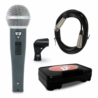 Microfone dinâmico Arcano Rhodon-8B com fio XLR-XLR 4,5m