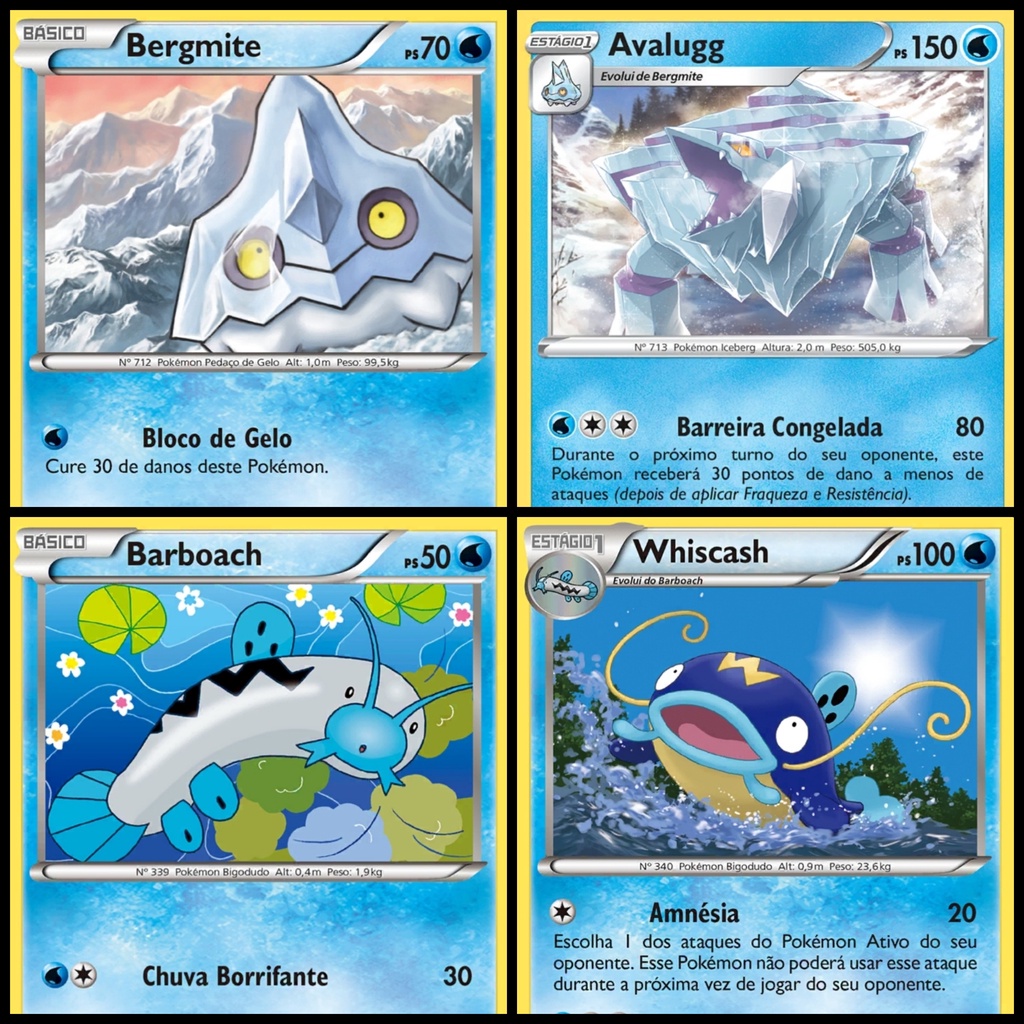 Cartas Pokemon Água (Escolha Livre) A