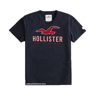 Camiseta Hollister Masculina Must-Have Crewneck Striped Branca e