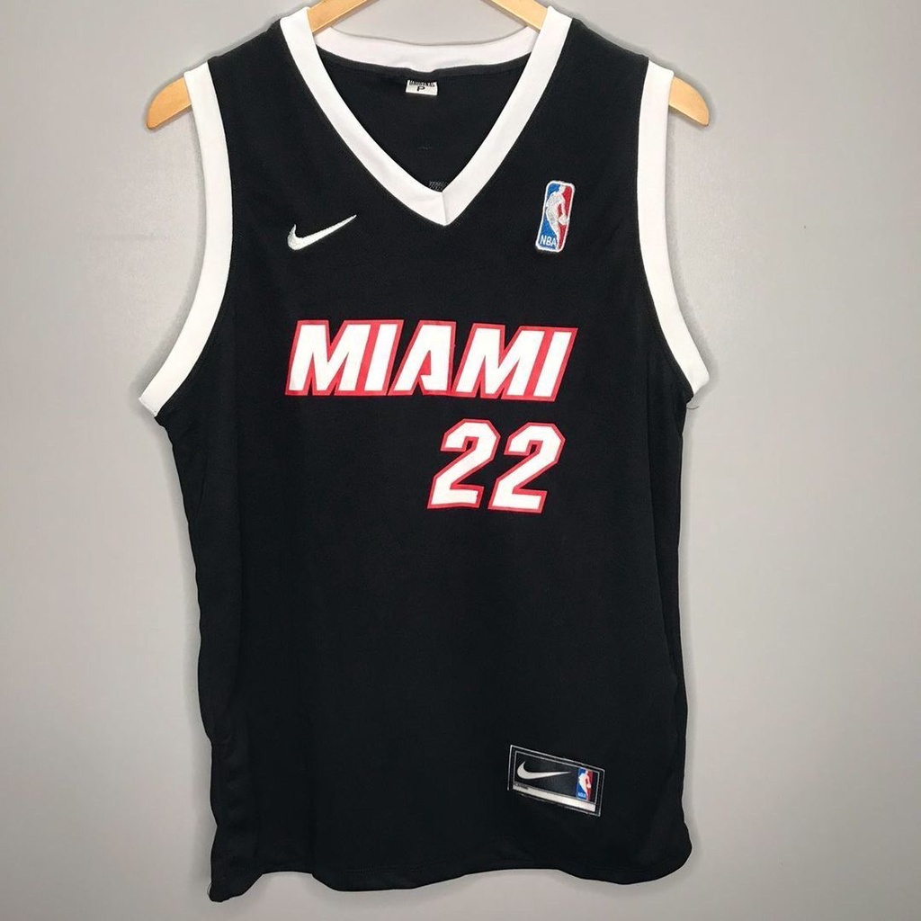 CAMISA DE TIME REGATA DE BASQUETE MIAMI UNIFORME Preto