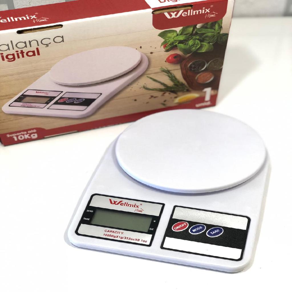 Balança de Precisão Digital 10kg para Cozinha Branca | Shopee Brasil