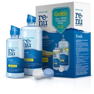 Kit Renu 475ml + Estojo VALIDADE 07/26 - Solução de Limpeza Para lentes de Contato em Oferta na Shopee
