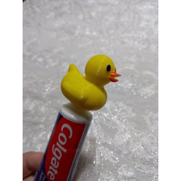 Tampa para creme dental Patinho amarelo (PRODUZIDO EM 3D).