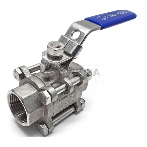 Válvula esfera modelo tripartida classe 300 inox 304 rosca BSP 2 ...
