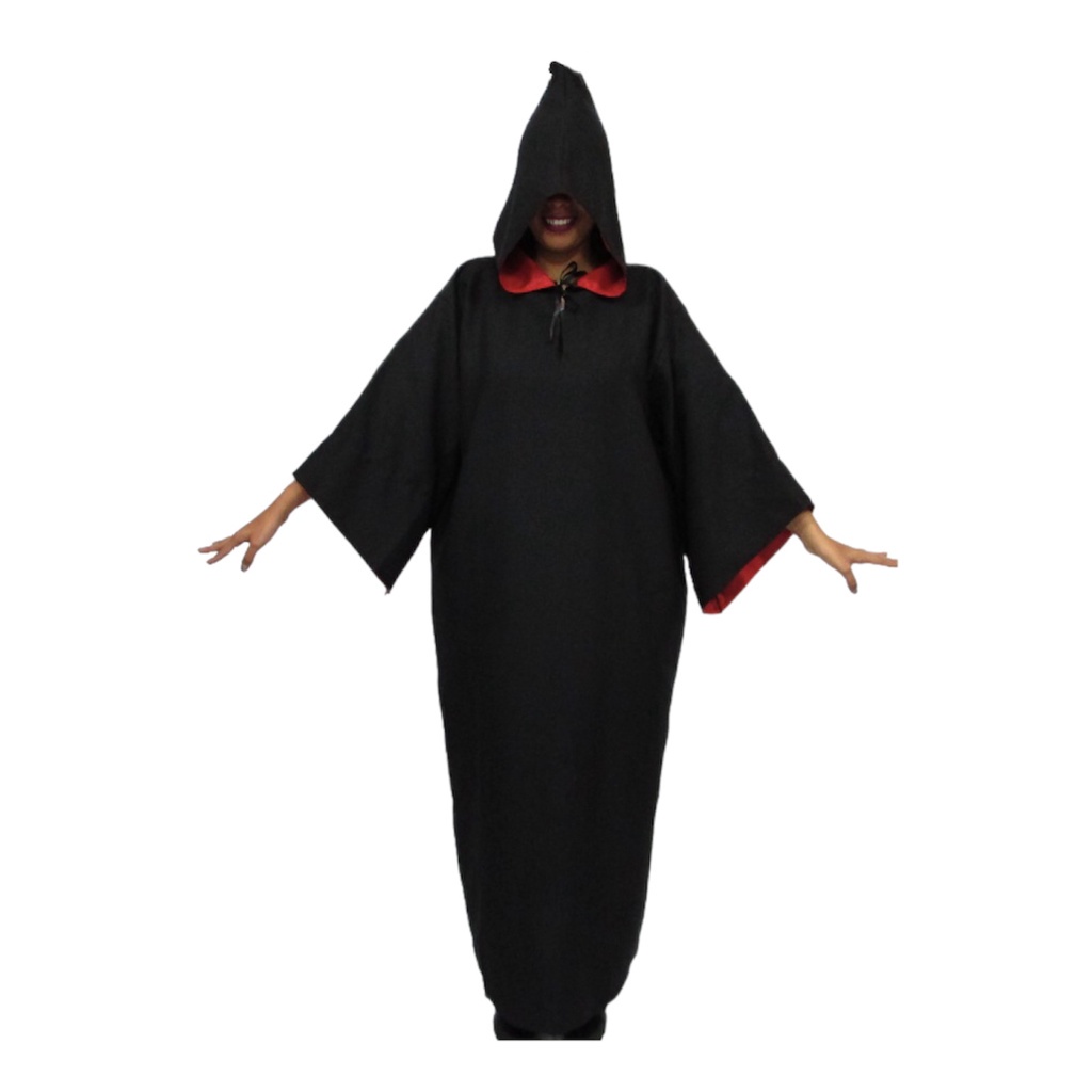 Fantasia masculina do diabo, fantasia de halloween com capuz, de mau  terror, traje de festa de carnaval, robe com moldura de fogo - AliExpress