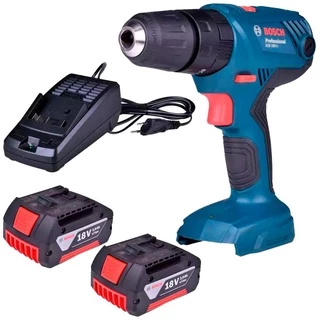 Parafusadeira Furadeira de Impacto GSB 180-LI com Kit 2 Baterias 3,0Ah e Carregador Bivolt BOSCH
