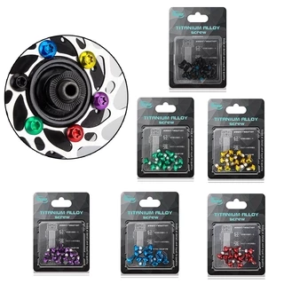 Parafusos De Fixação De Disco De Freio 12pcs M5 x 9mm T25 Para Bicicleta Aço Inoxidável Torx Colorful Bicycle Disc MTB Mountain
