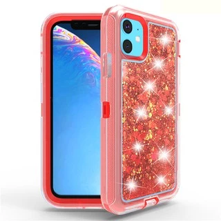 Luxury Anti-Impact Hybrid Liquid Glitter Defender Case For iphone 11 Pro Max/XR/X/XS/7/8 plus Cover