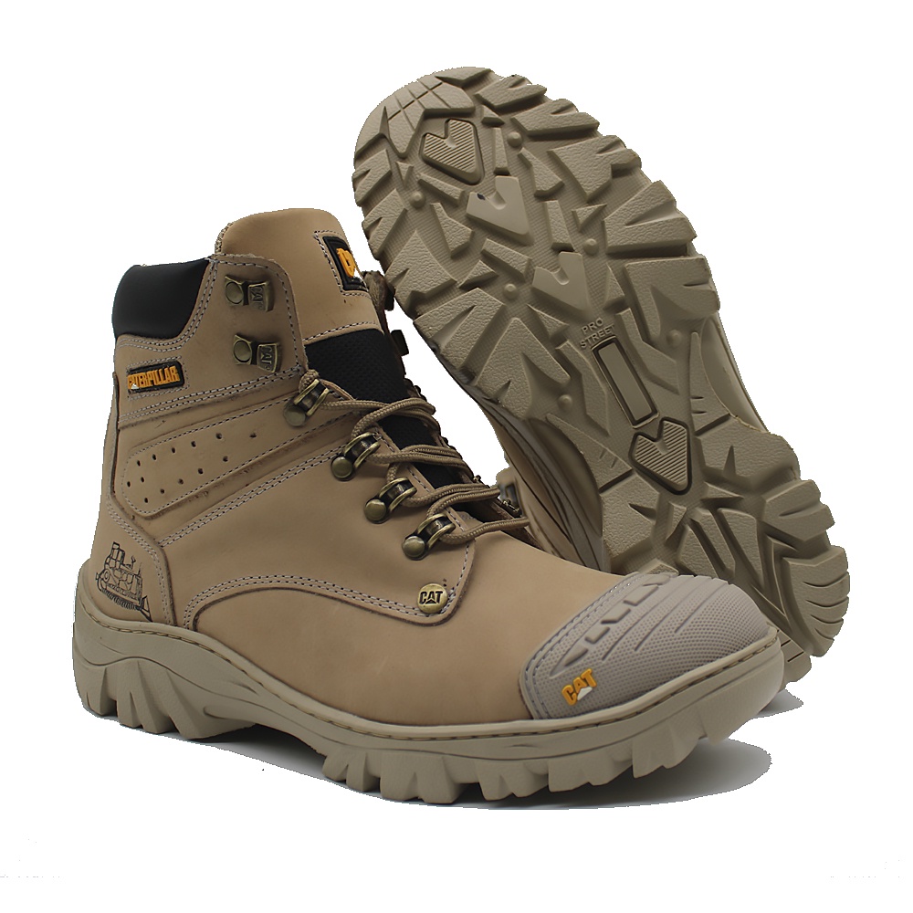 Bota Masculina Caterpillar 1600 em Couro Legítimo Promoção Relâmpago