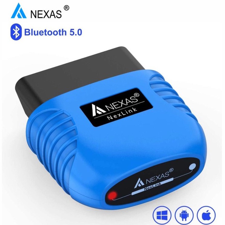 Nexas Nexlink Bluetooth-Compatível Obd2 Odb2 Scanner De Carro Ferramentas De Diagnóstico Automotivo Ferramenta De Diagnóstico Obd Leitor De Código De Motor Do Bluetooth Car Scan Tool Para Ios Android Janelas Pk Elm327