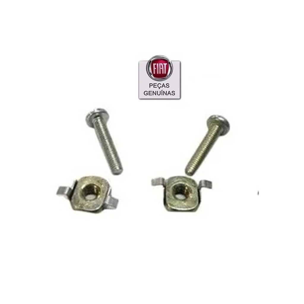 Kit 2 Porcas E 2 Parafusos Fixação Alça Segura Porta Óculos