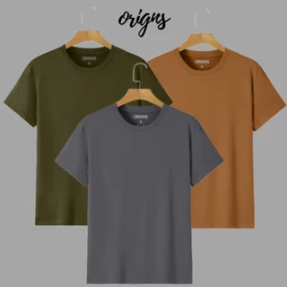 3 Camiseta Lisa Masculina Camisa Básica Algodão Manga Curta