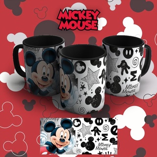 Caneca Mickey de Porcelana Linda imagem de alta definição e Brilho Duas cores Para escolher!