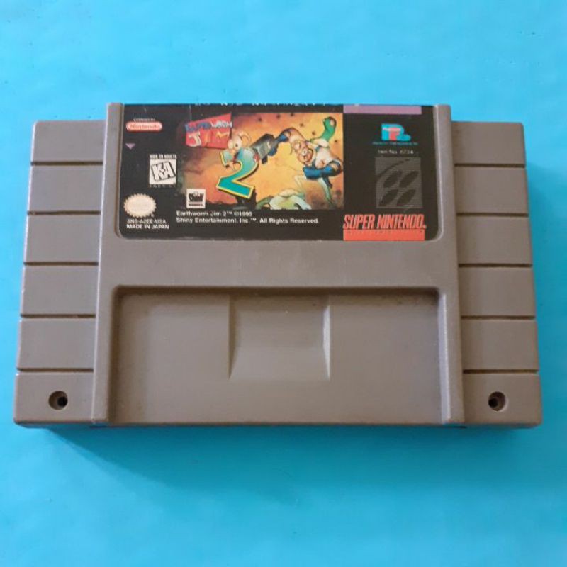 Preços baixos em Jogos de videogame Nintendo SNES earthworm Jim