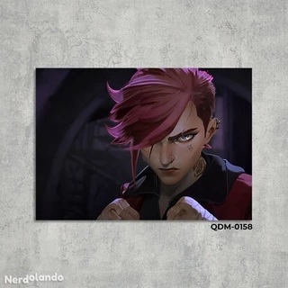 Vi - Arcane (League of Legends) 158 - Quadro MDF 14x20