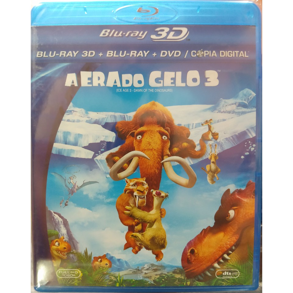 A Era Do Gelo 4 Blu-ray 3d + Blu-ray + Dvd + Cópia em Promoção na