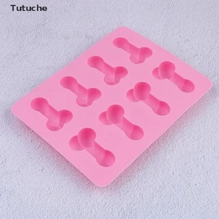 Tutuche 8holes Forma De Pênis Molde De Bolo De Silicone Para Decoração De Cupcake De Geléia De Gelo