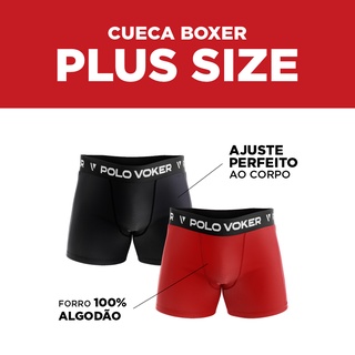Kit 5 Cuecas Boxer/Box Plus Size XG XG1 XG2 Extra Grande Microfibra