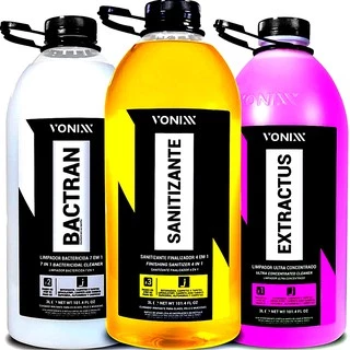Kit Sistema Vsc 3l Extractus+ Bactran+ Sanitizante - Vonixx
