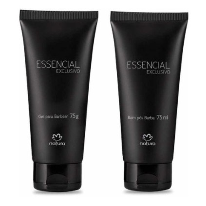 KIT Gel Para Barbear Balm P s Barba Natura Essencial Exclusivo