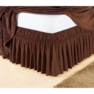 Saia Box Para Cama Casal Super King Tabaco