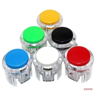 zzz 6 Unidades/Cores 30 Mm Botão De Jogo De Arcade Transparente Substituir Jamma