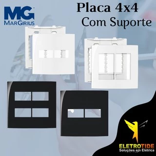 Placa 4x4 Margirius com suporte